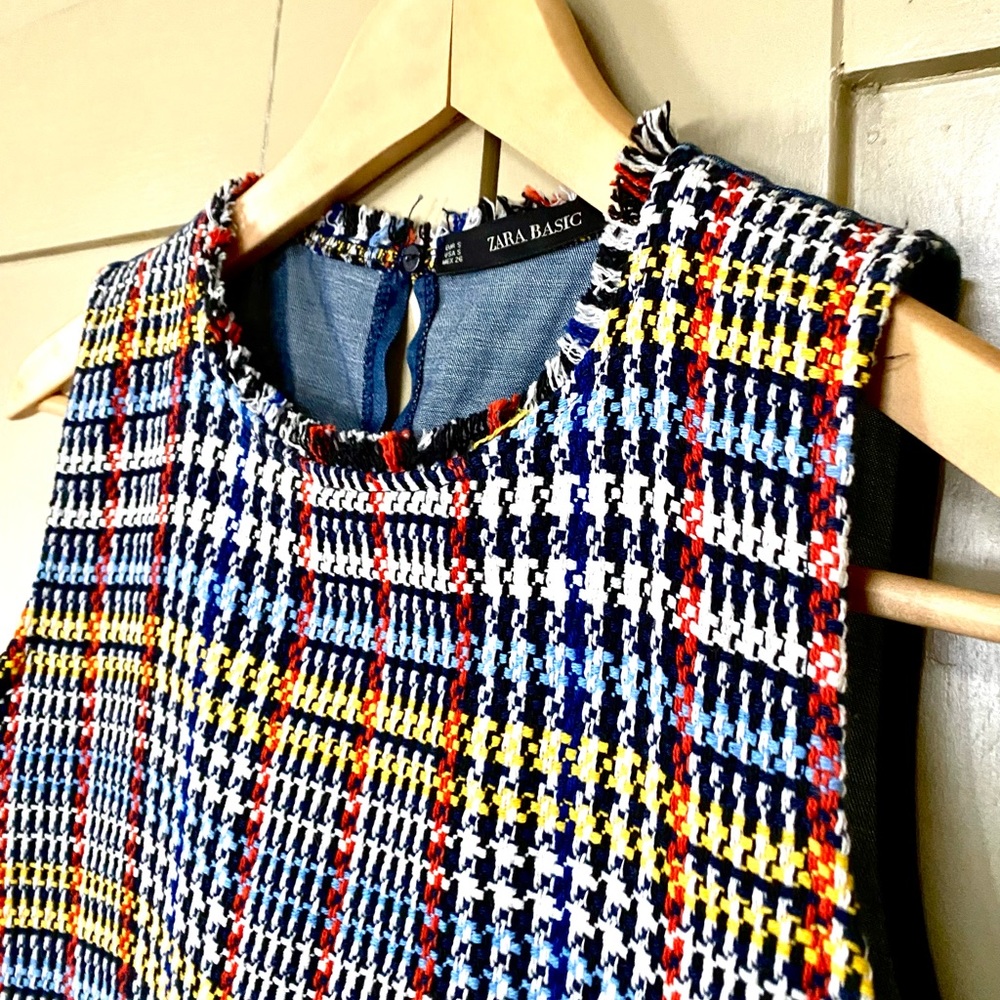 Zara plaid too with fringes